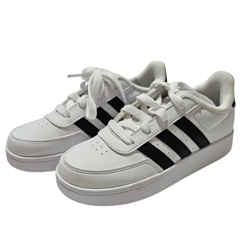 Adidas Breaknet 2.0 Kids Shoes White Black HP8956 Size 13K Low Top Sneakers